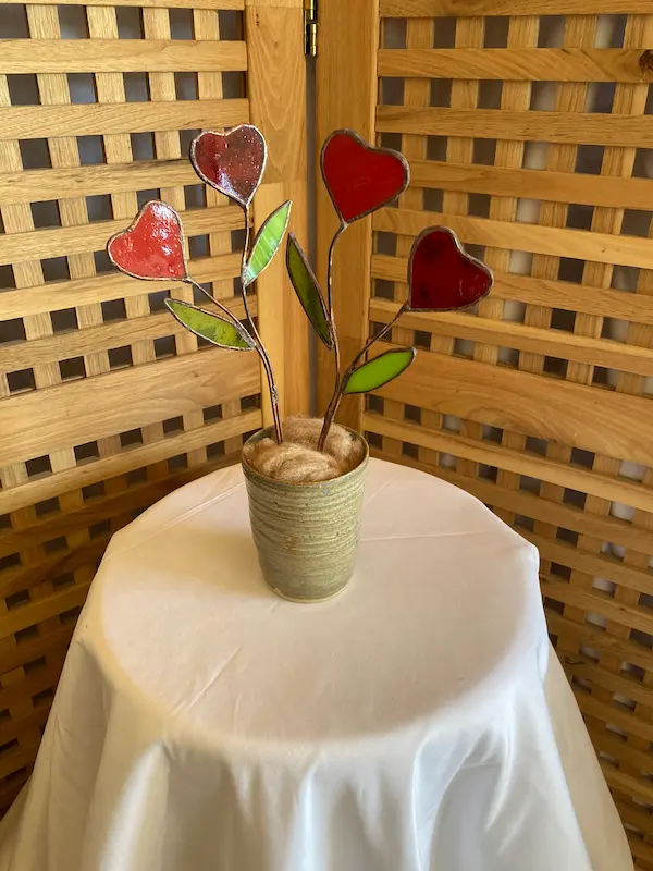 Heart-shaped flowers